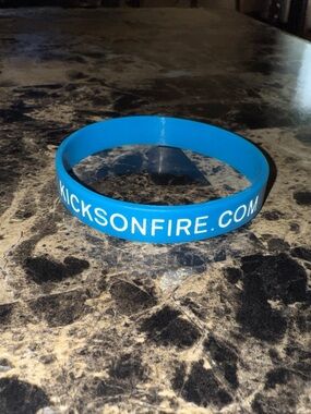 Kicksonfire Blue Sneakerhead Silicone Wristband